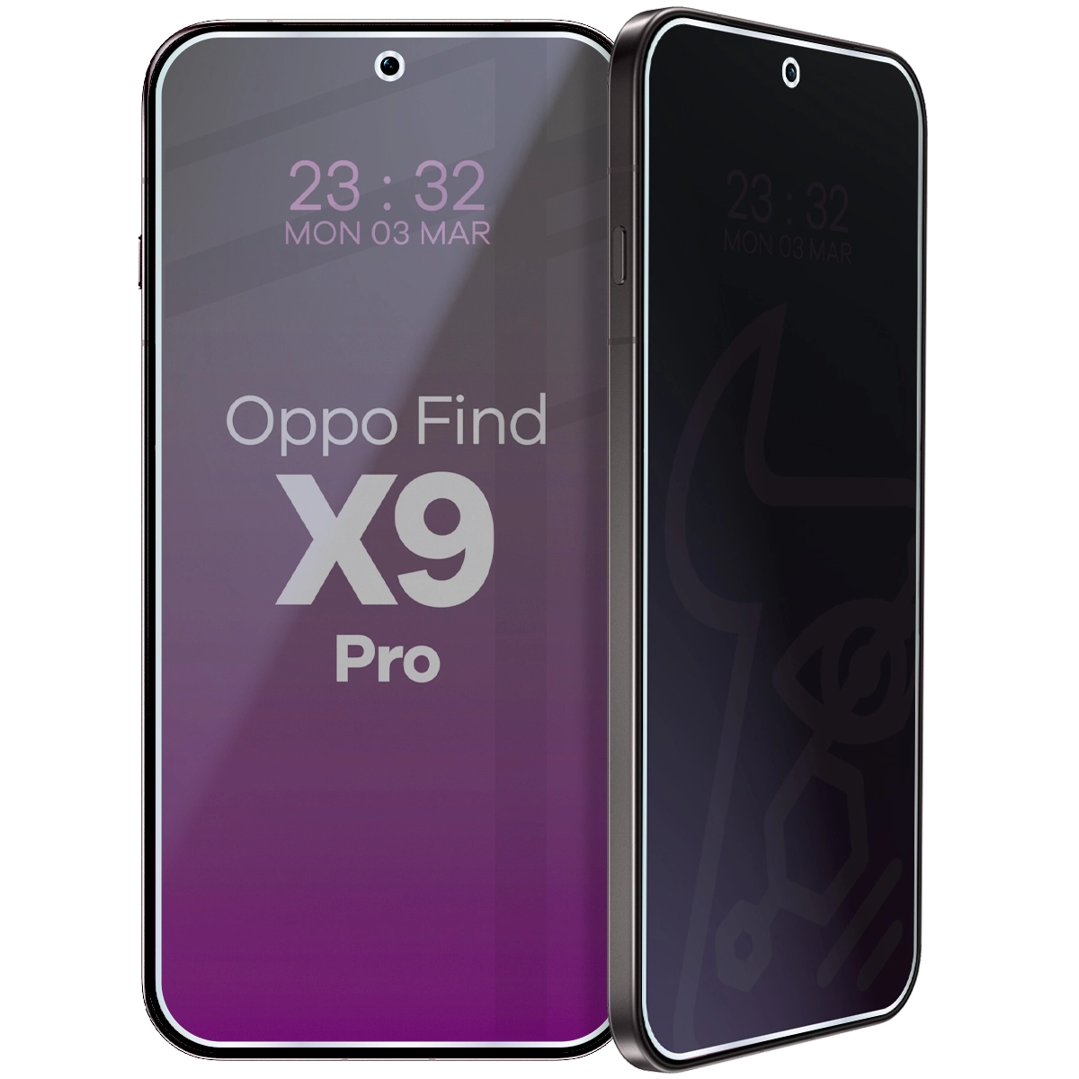 Szkło hybrydowe Bizon prywatyzujące Glass Mule Shadow do Oppo Find X9 Pro