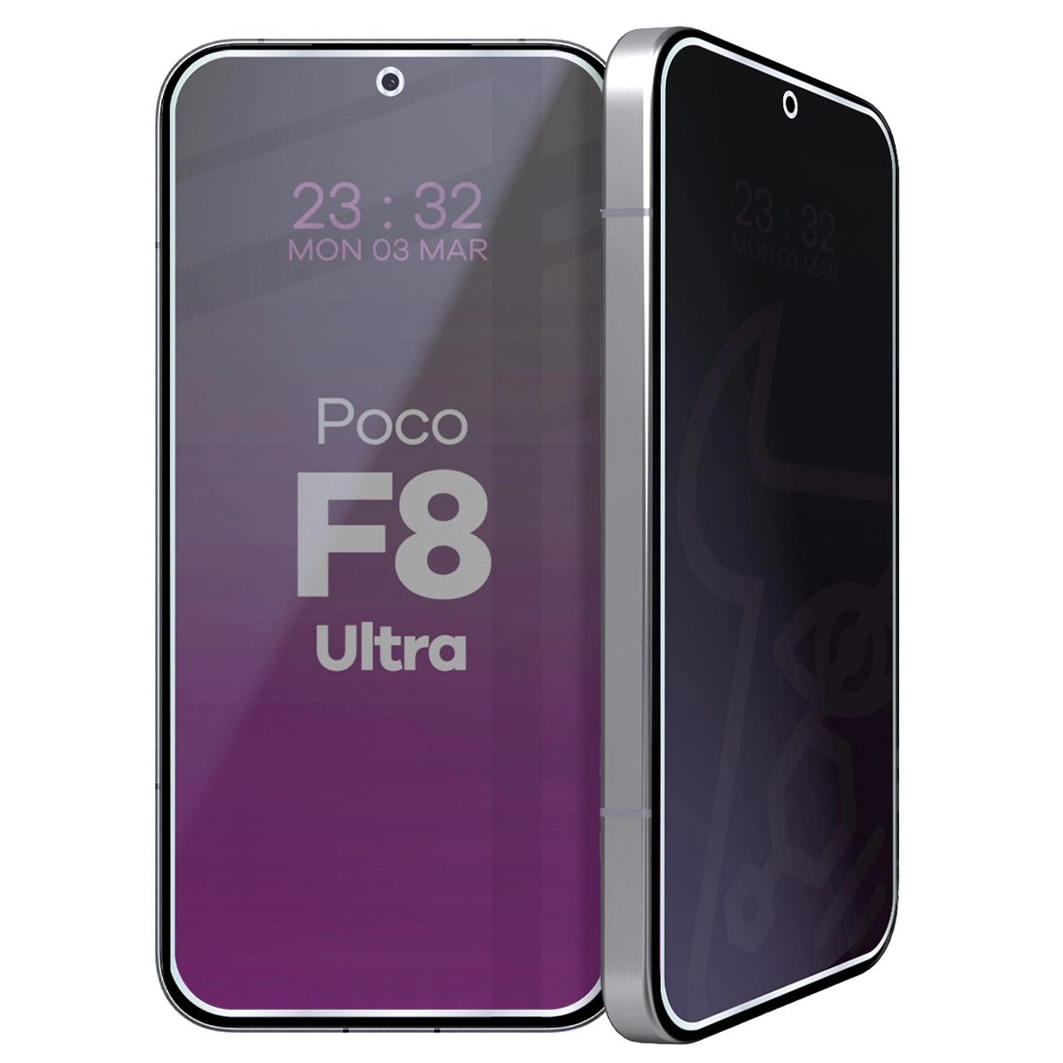 Szkło hybrydowe Bizon prywatyzujące Glass Mule Shadow do Xiaomi POCO F8 Ultra