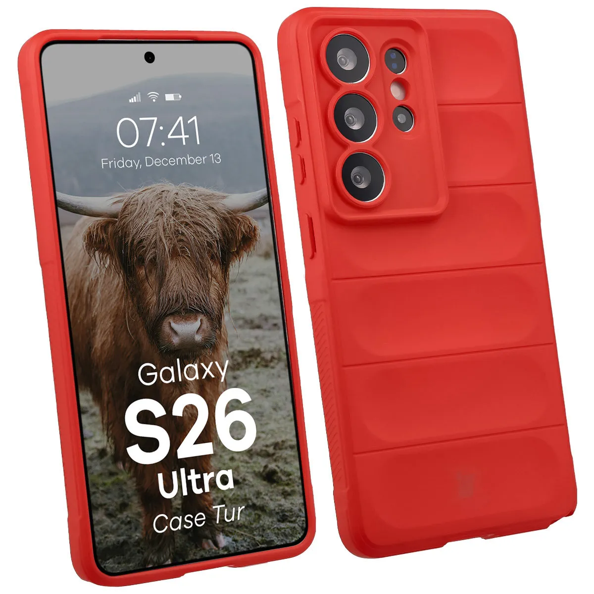 Etui Bizon Tur do Galaxy S26 Ultra Czerwony