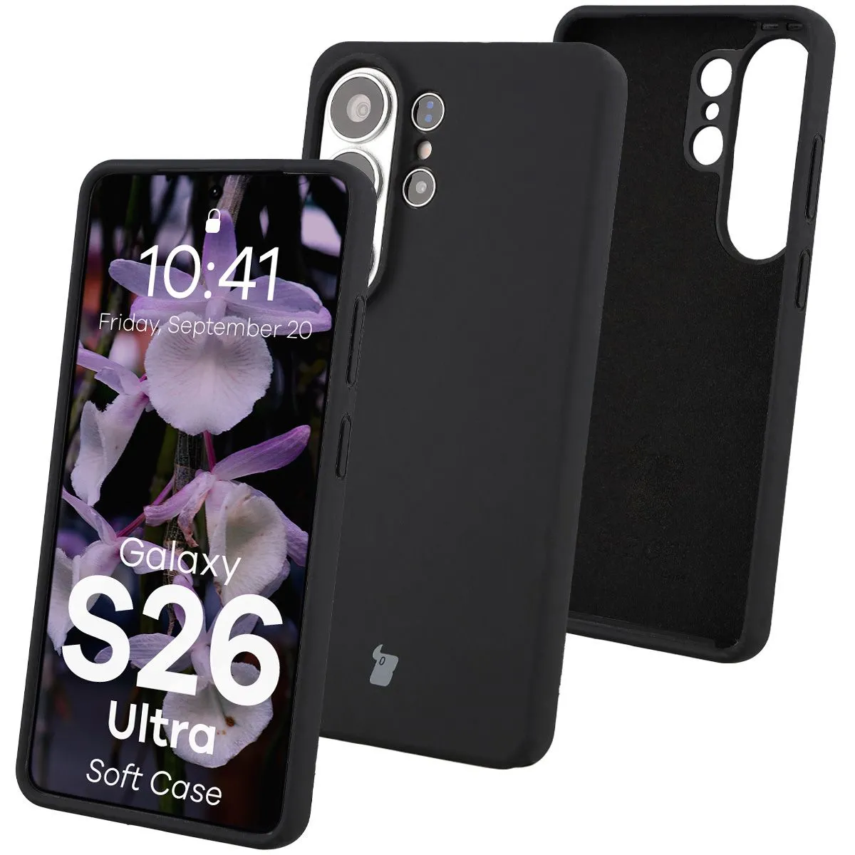 Etui Bizon Soft do Galaxy S26 Ultra Czarny