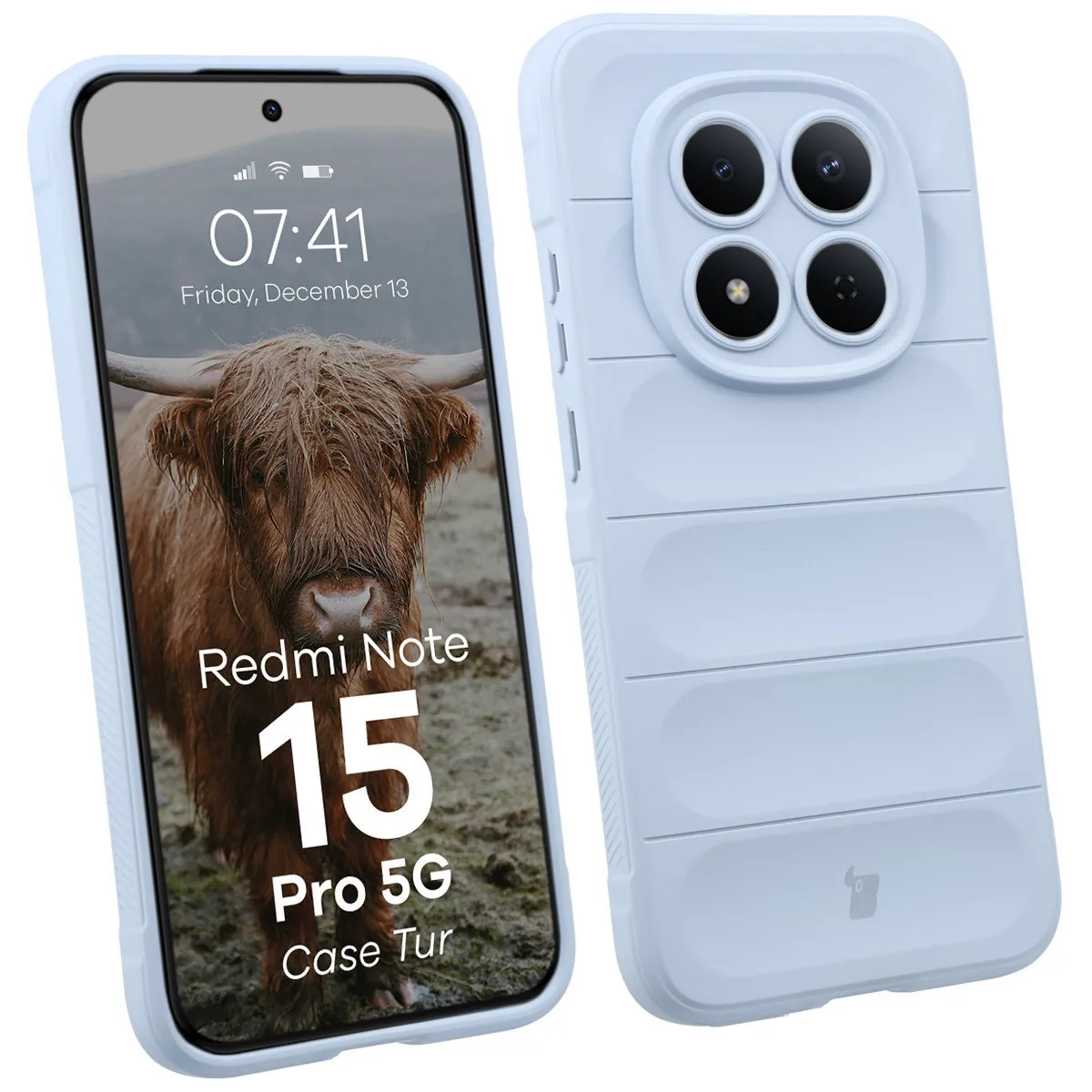 Etui Bizon Tur do Xiaomi Redmi Note 15 Pro 5G Jasnoniebieski