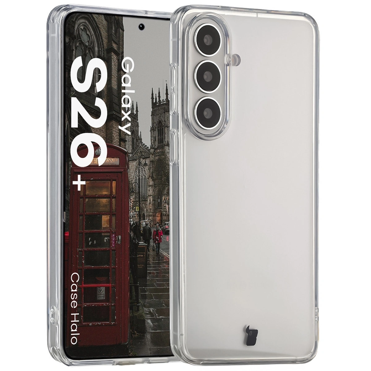 Etui Bizon Case Halo do Galaxy S26 Plus Przezroczysty