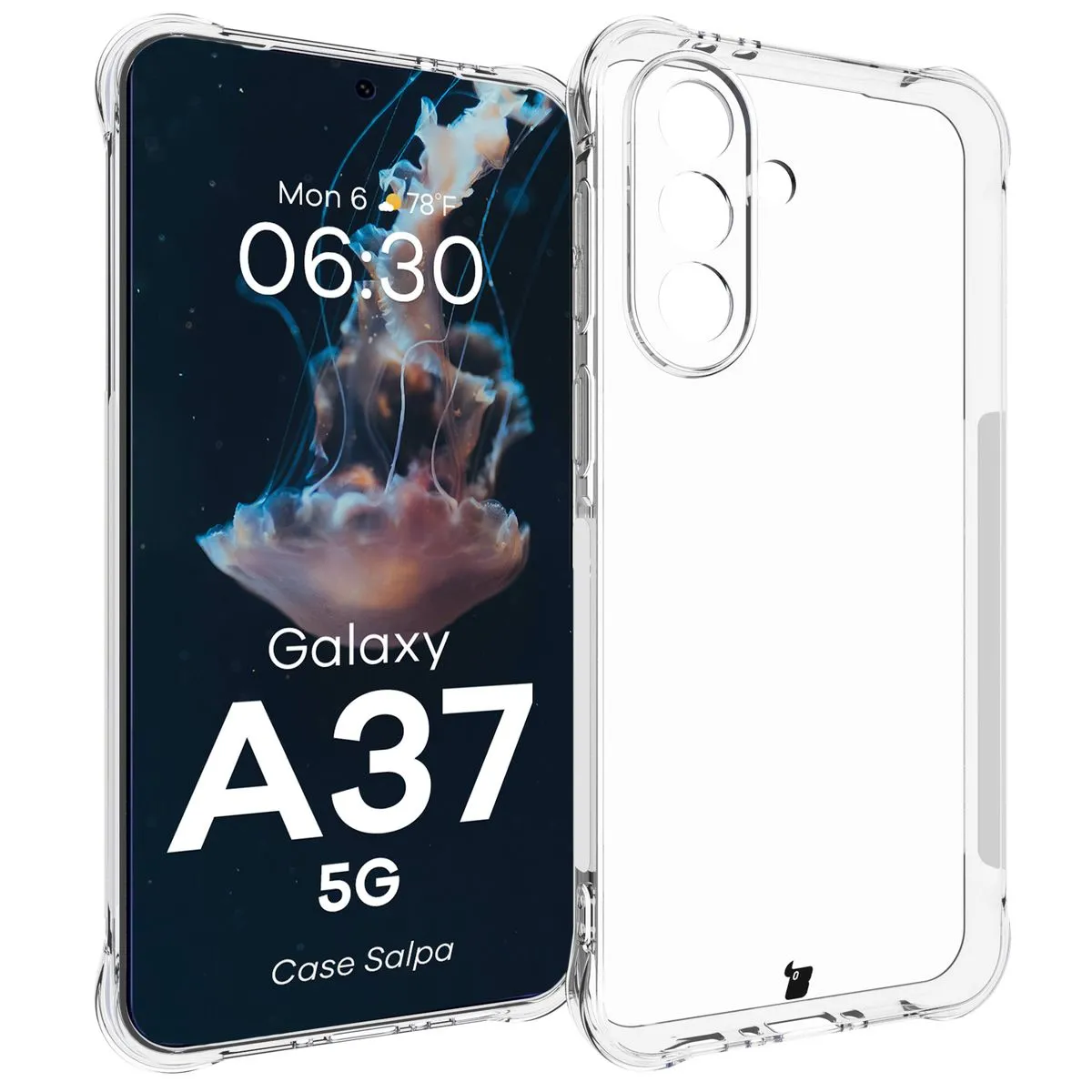 Etui Bizon Salpa do Galaxy A37 5G Przezroczysty