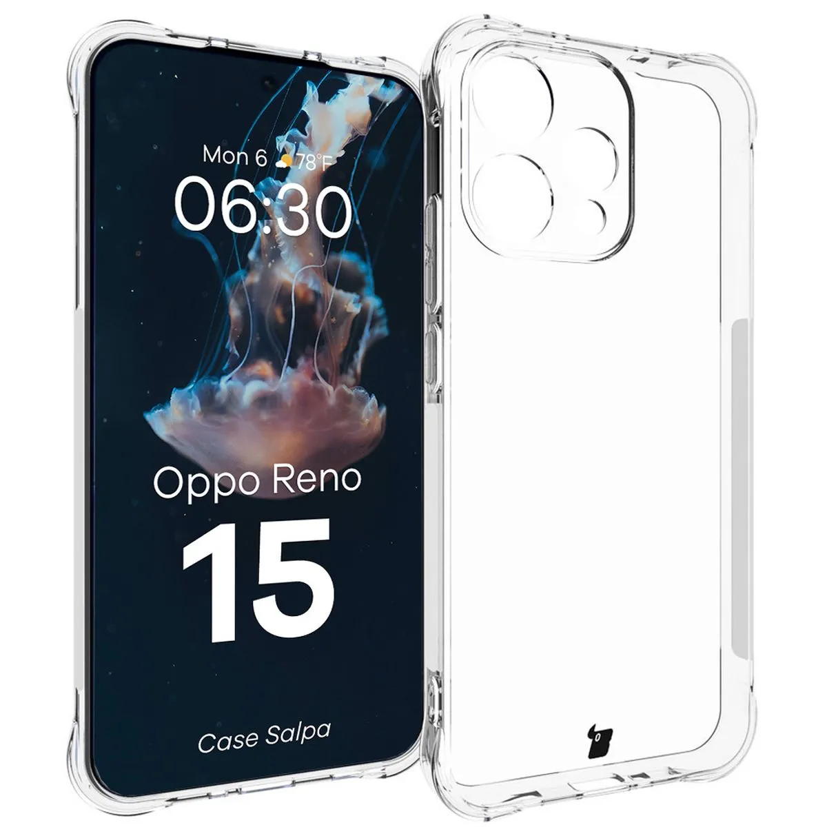 Etui Bizon Salpa do Oppo Reno 15 Przezroczysty