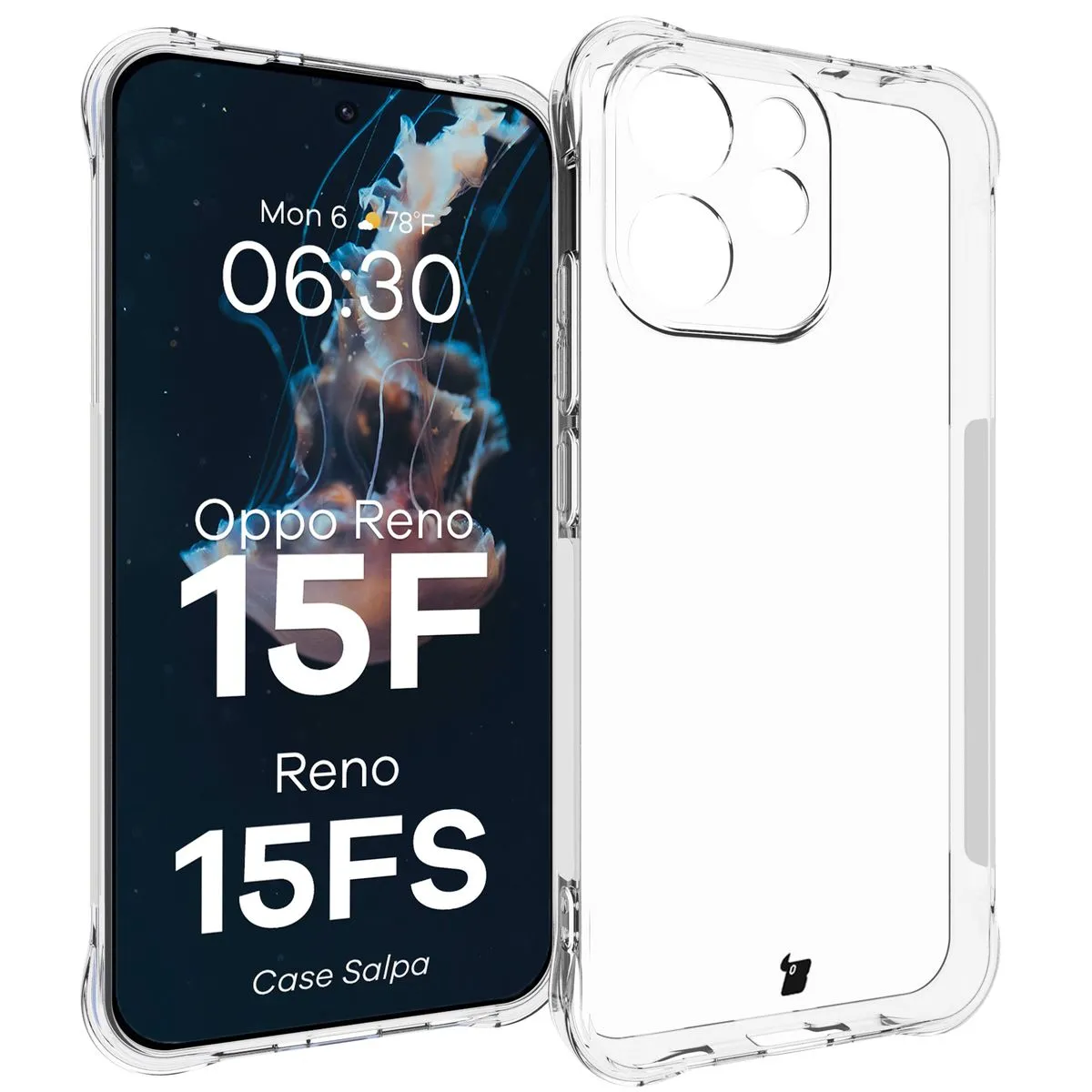 Etui Bizon Salpa do Oppo Reno 15 F / FS Przezroczysty