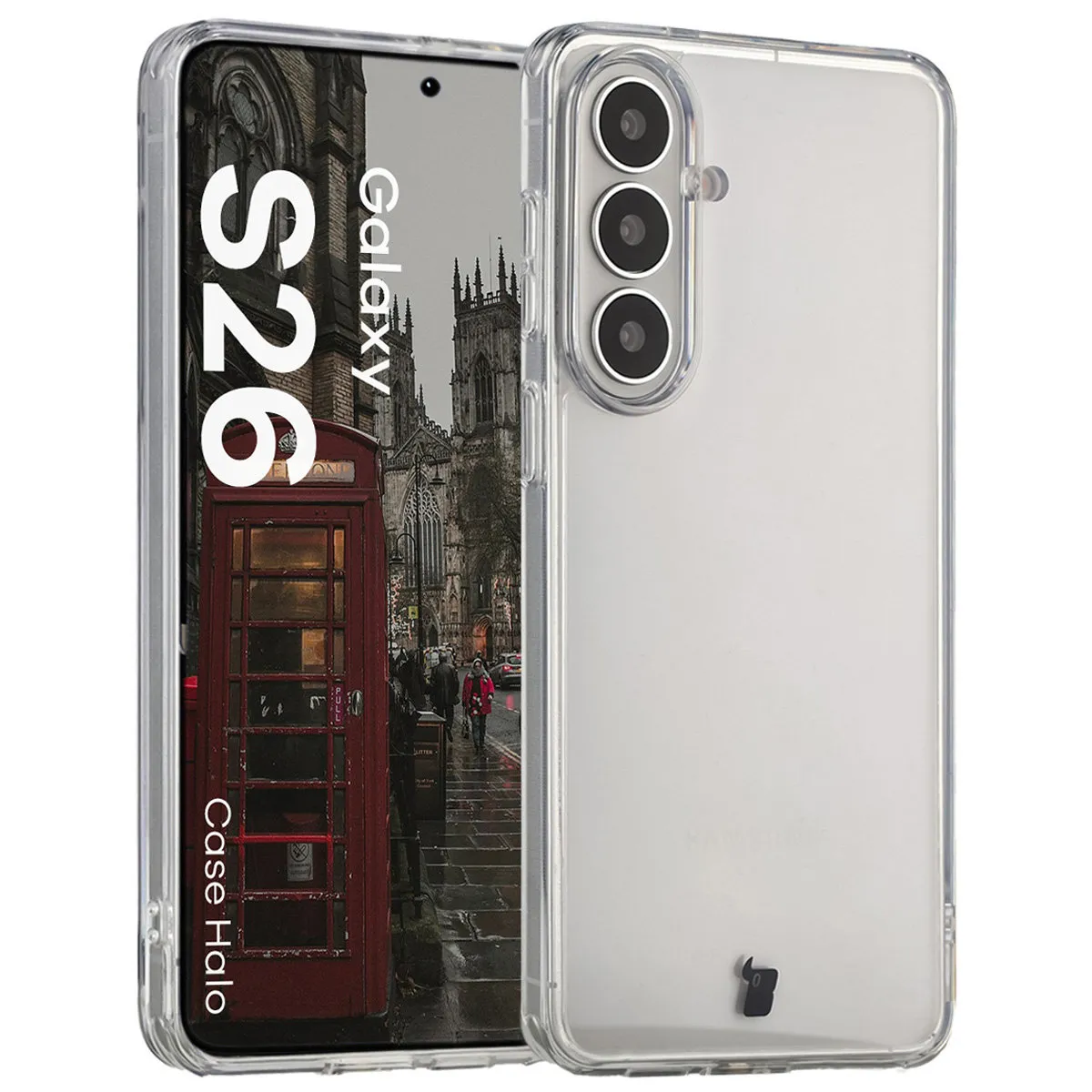 Etui Bizon Case Halo do Galaxy S26 Przezroczysty