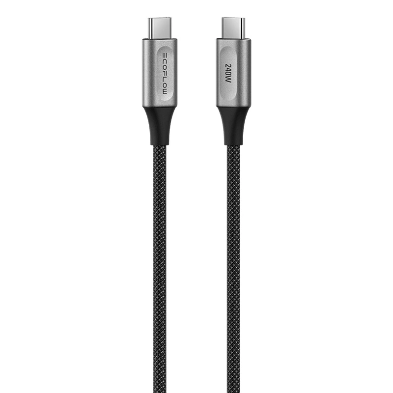 Kabel EcoFlow RAPID Pro USB-C do USB-C 1,8m 240W Czarny