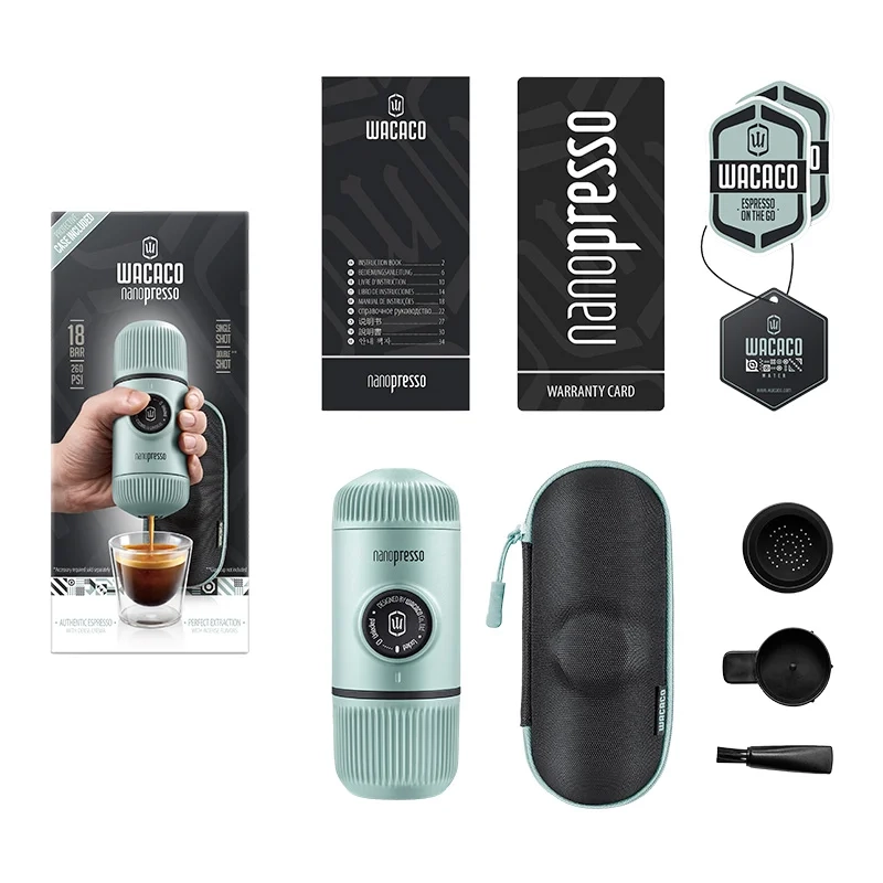фото Портативная кофеварка Wacaco Nanopresso Arctic Blue 1