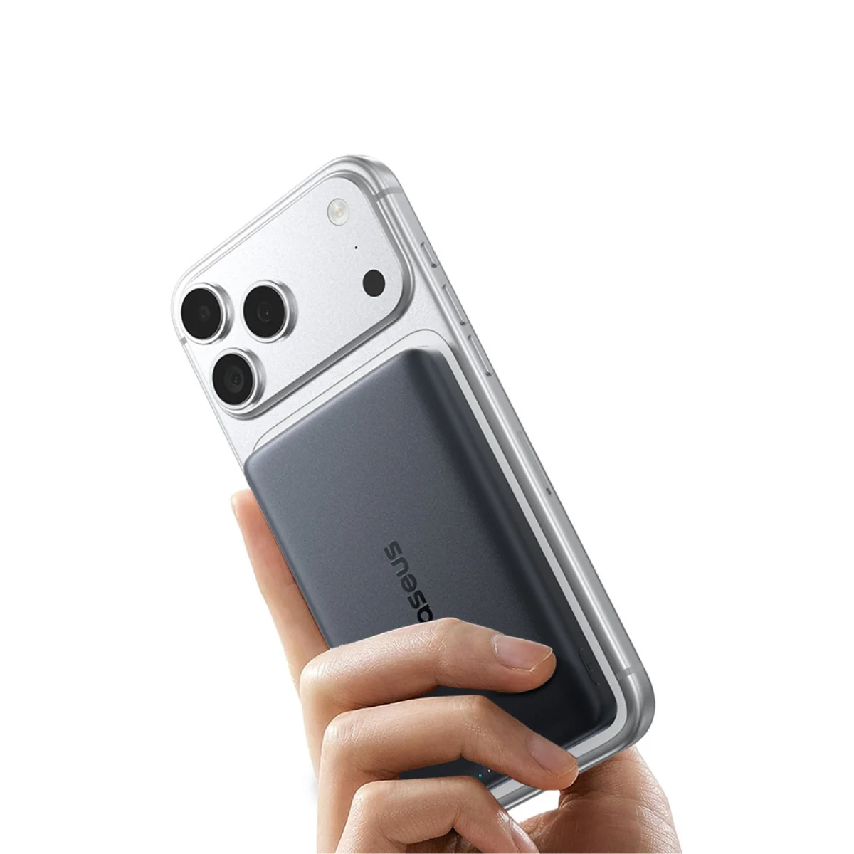 фото Внешний аккумулятор (павербанк) Baseus PicoGo AM52 SLIM Qi2.2 10000mAh 45W Black (E0028Z00) 3