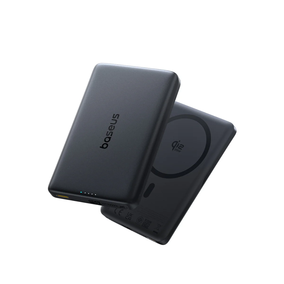 фото Внешний аккумулятор (павербанк) Baseus PicoGo AM52 SLIM Qi2.2 10000mAh 45W Black (E0028Z00) 2