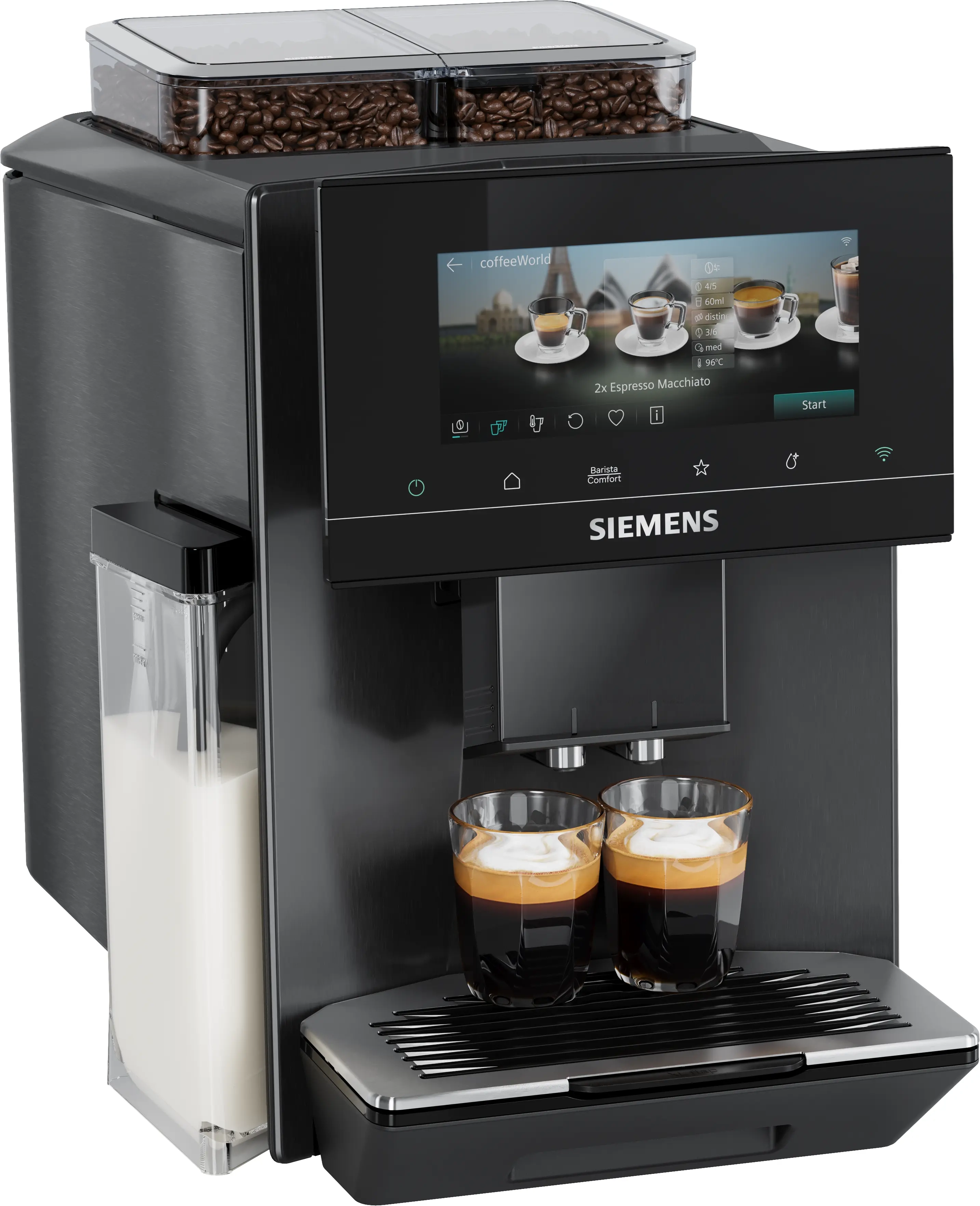 Siemens EQ900 iAroma TQ927E05 Kawa na zimno Szerokość 31,5cm