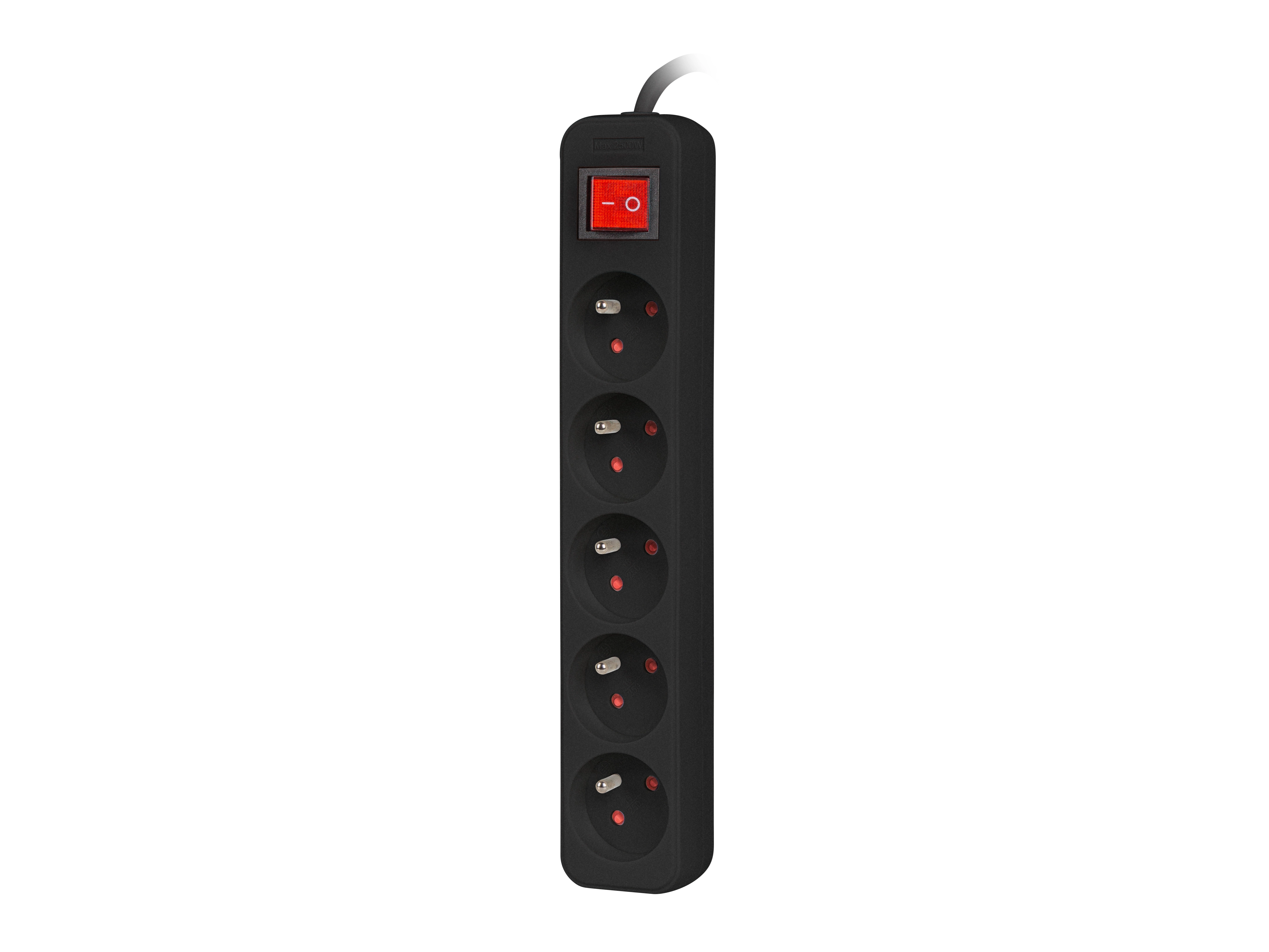 Listwa Lanberg PS1-05E-0300-BK 5 gniazd 3m Czarny