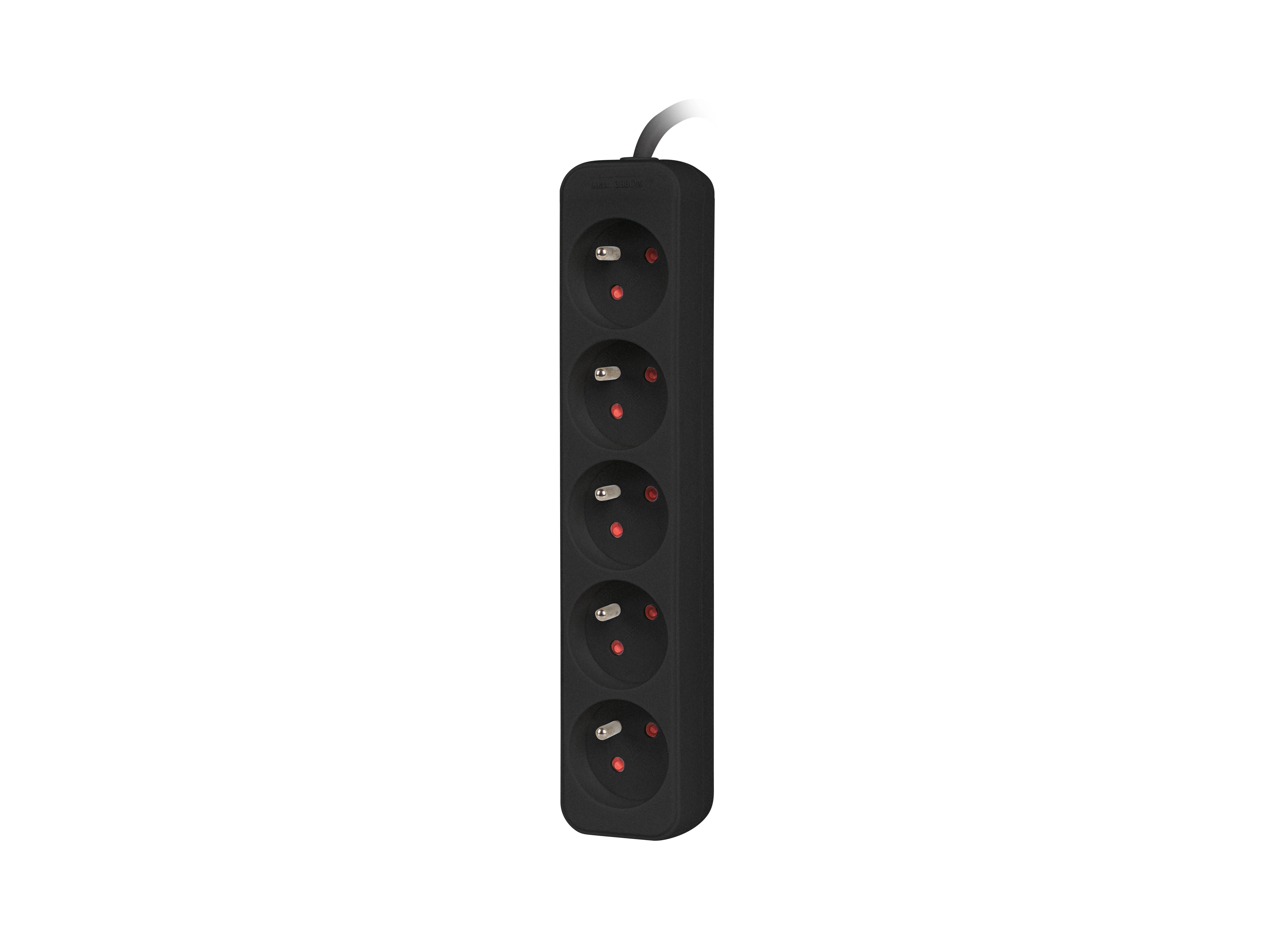 Przedłużacz Lanberg PS0-05E-0150-BK 5 gniazd 1,5m Czarny