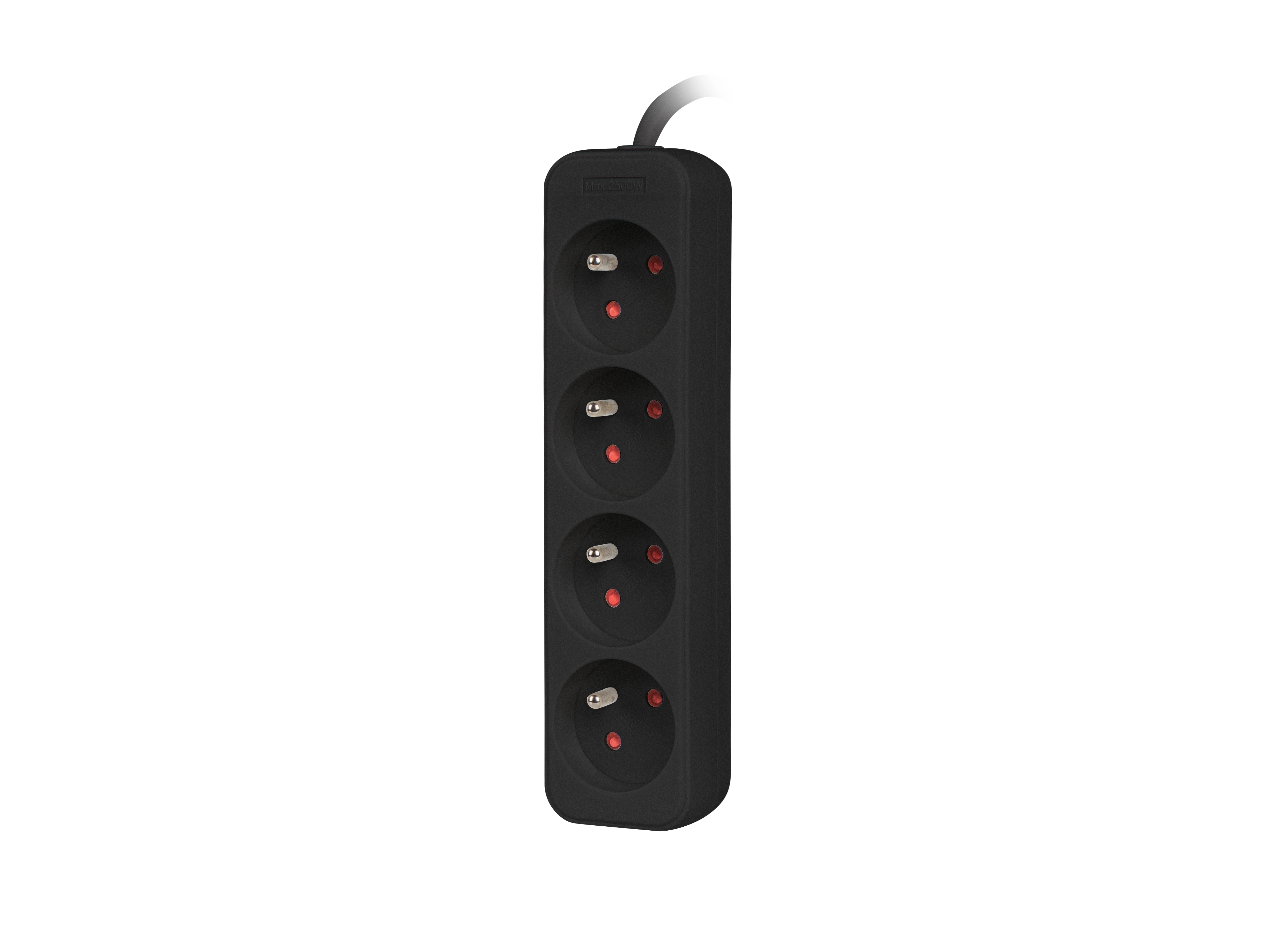 Przedłużacz Lanberg PS0-04E-0150-BK 4 gniazda 1,5m Czarny