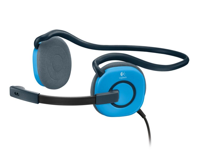 Słuchawki przewodowe z mikrofonem Logitech Stereo Headset H130 - niebieski