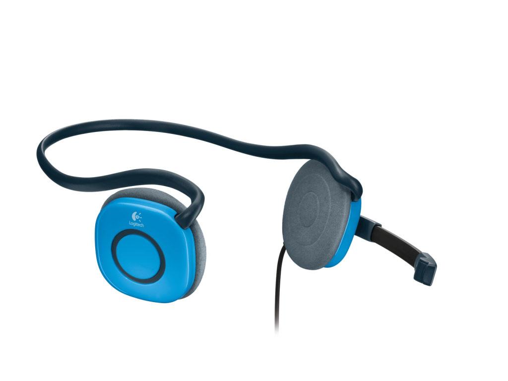 Słuchawki przewodowe z mikrofonem Logitech Stereo Headset H130 - niebieski