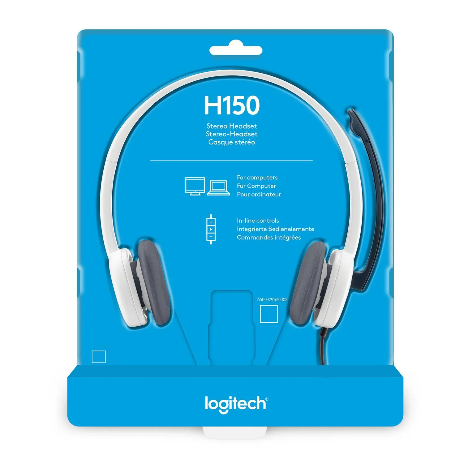 Słuchawki przewodowe z mikrofonem Logitech Stereo Headset H150 Nauszne Biały