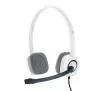Słuchawki przewodowe z mikrofonem Logitech Stereo Headset H150 Nauszne Biały