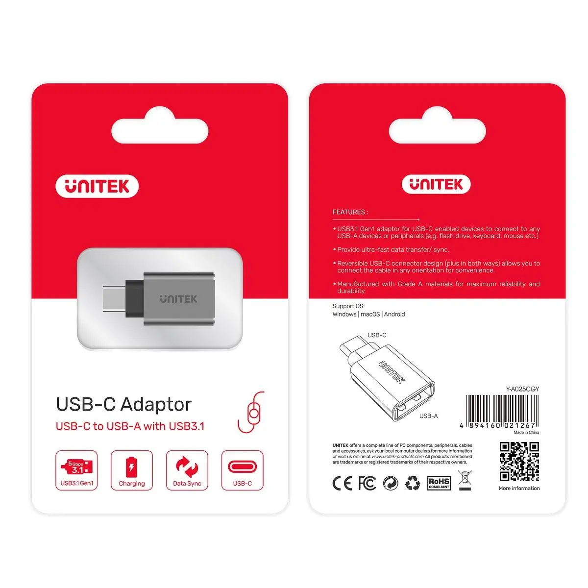 Adapter Unitek Y-A025CGY