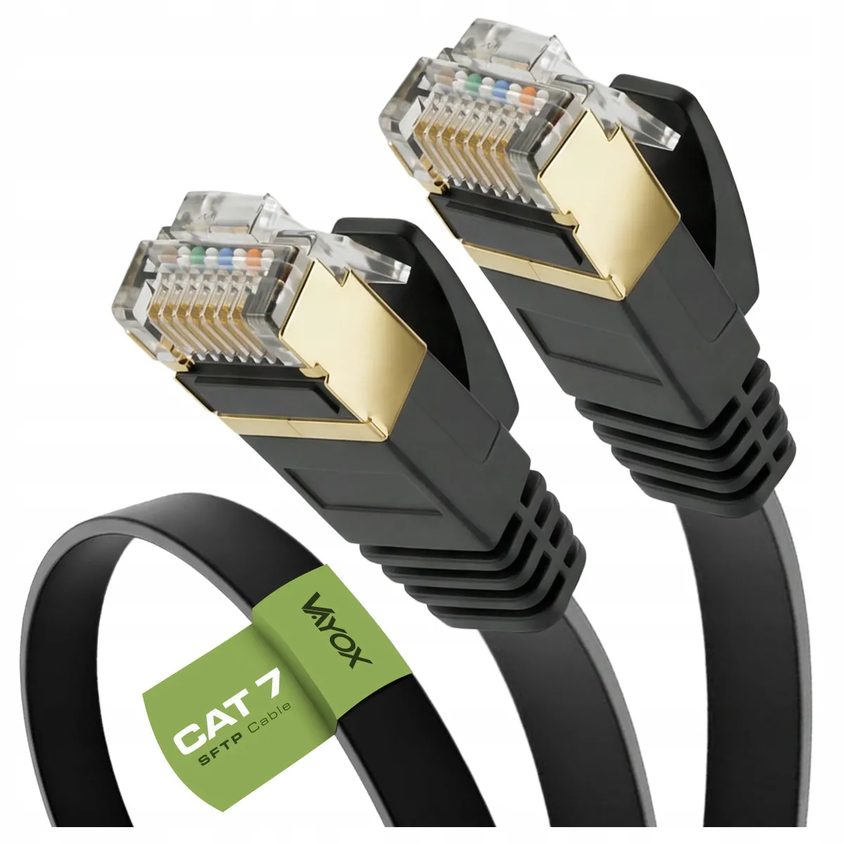 Kabel sieciowy Vayox VA0065-3 Ethernet Cat.7 3m Czarny