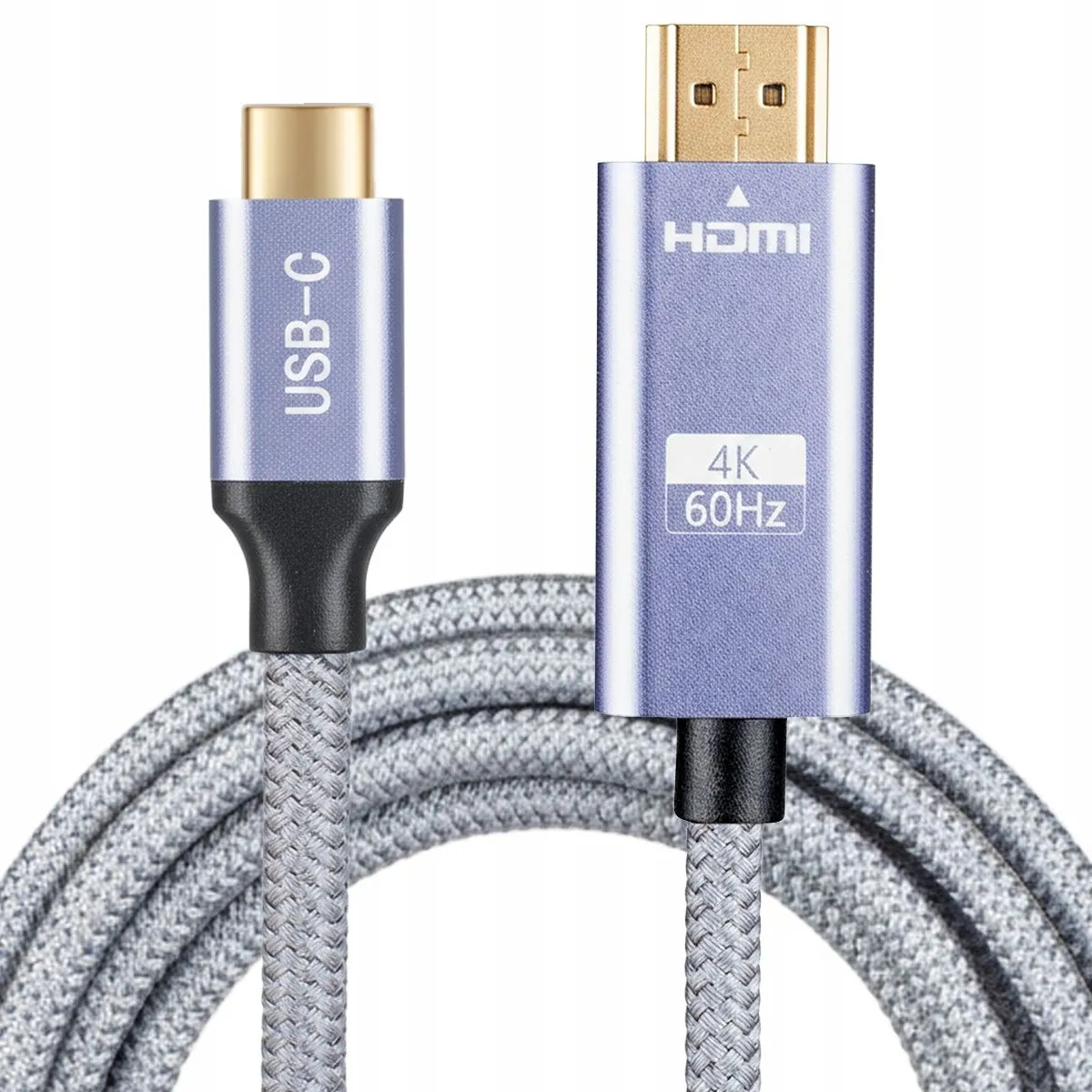 Kabel HDMI Vayox VA0418-2 USB-C - HDMI 2m 4K 60Hz Szary