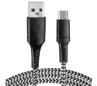Vayox VA0150 USB-A do microUSB 1m Czarno-biały