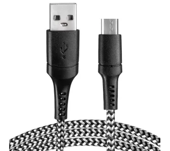 Kabel Vayox VA0150 USB-A do microUSB 1m Czarno-biały