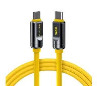 AOHI The Future USB4.2 Thunderbolt 5.0 USB-C do USB-C 240W 1m Żółty