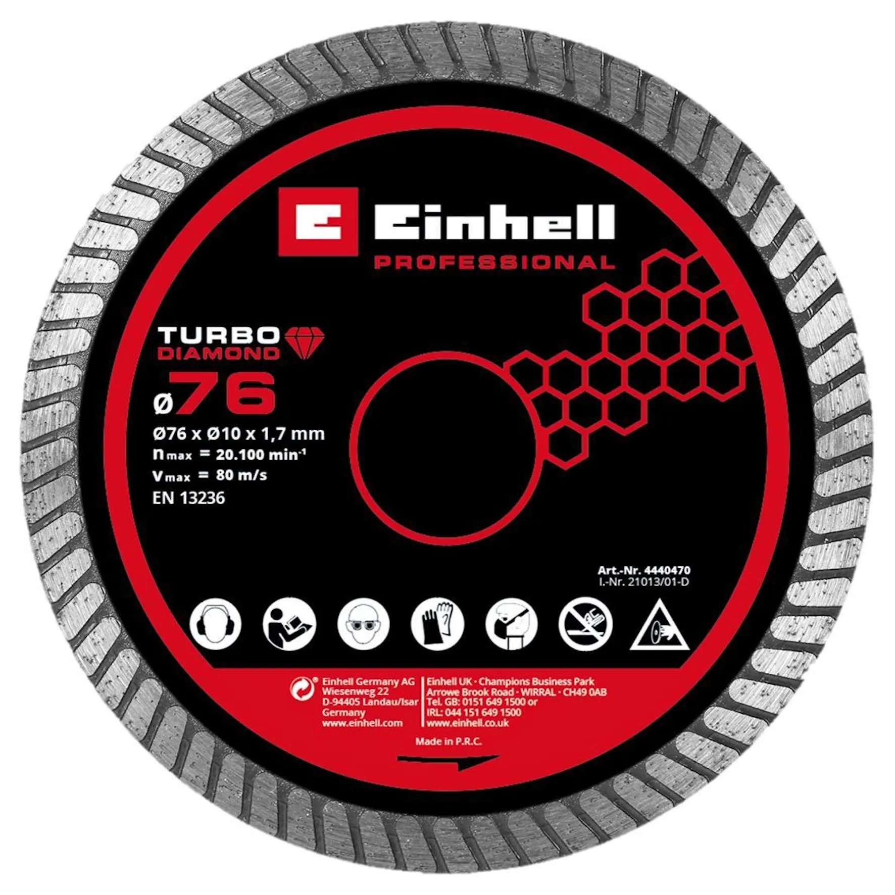 Tarcza diamentowa Einhell TP-CO 18/76-C 4440470 76mm