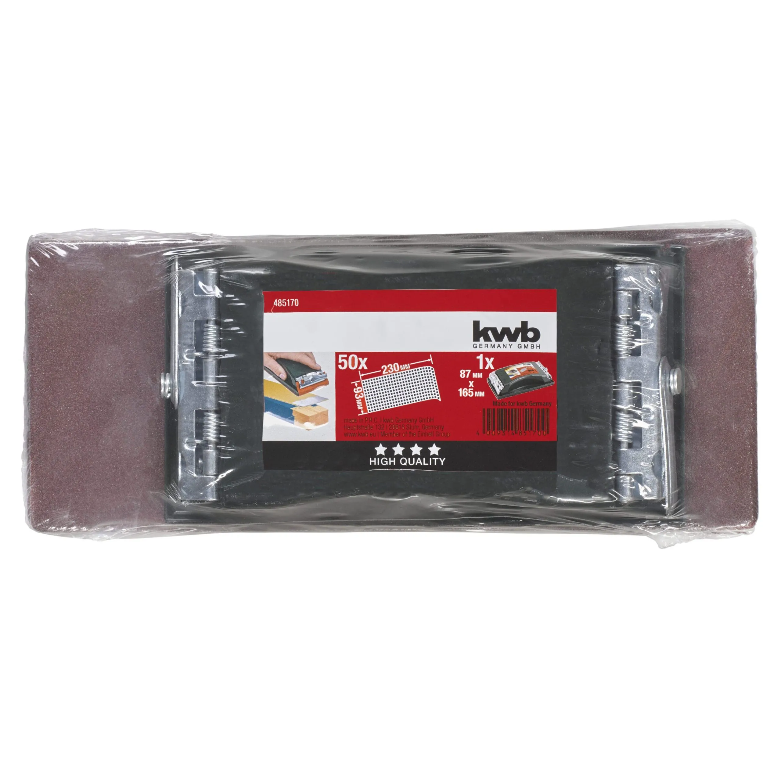 Zestaw do szlifowania ręcznego Einhell 49485170 93x230mm 50szt.