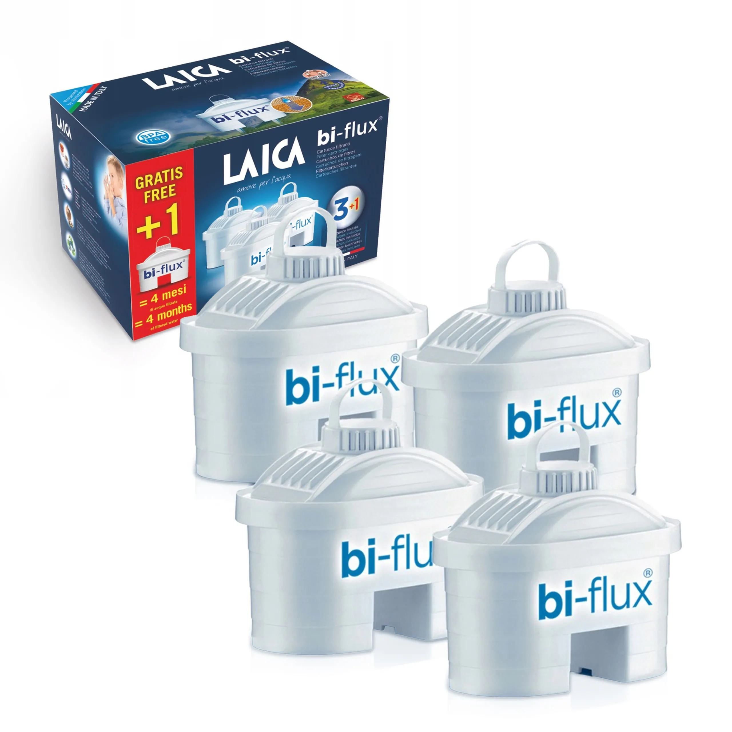 Wkłady filtrujące Laica Bi-flux 4szt.