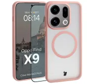 Bizon MatteO Pack do Oppo Find X9 Jasnoróżowy