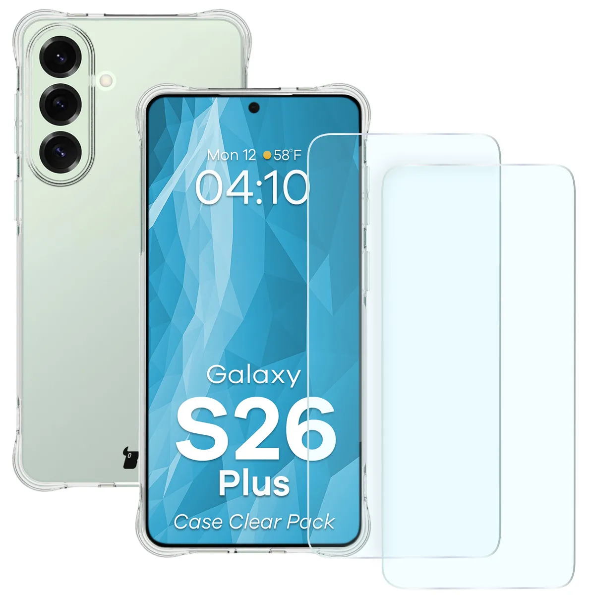 Zestaw ochronny Bizon Szkło + szybka na aparat Glass Clear Pack do Galaxy S26 Plus 3 sztuki