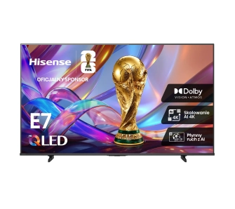 Telewizor Hisense 55E7S 55" QLED 4K Smart TV Funkcje AI Dolby Vision Doby Atmos DTS X HDMI 2.1 DVB-T2