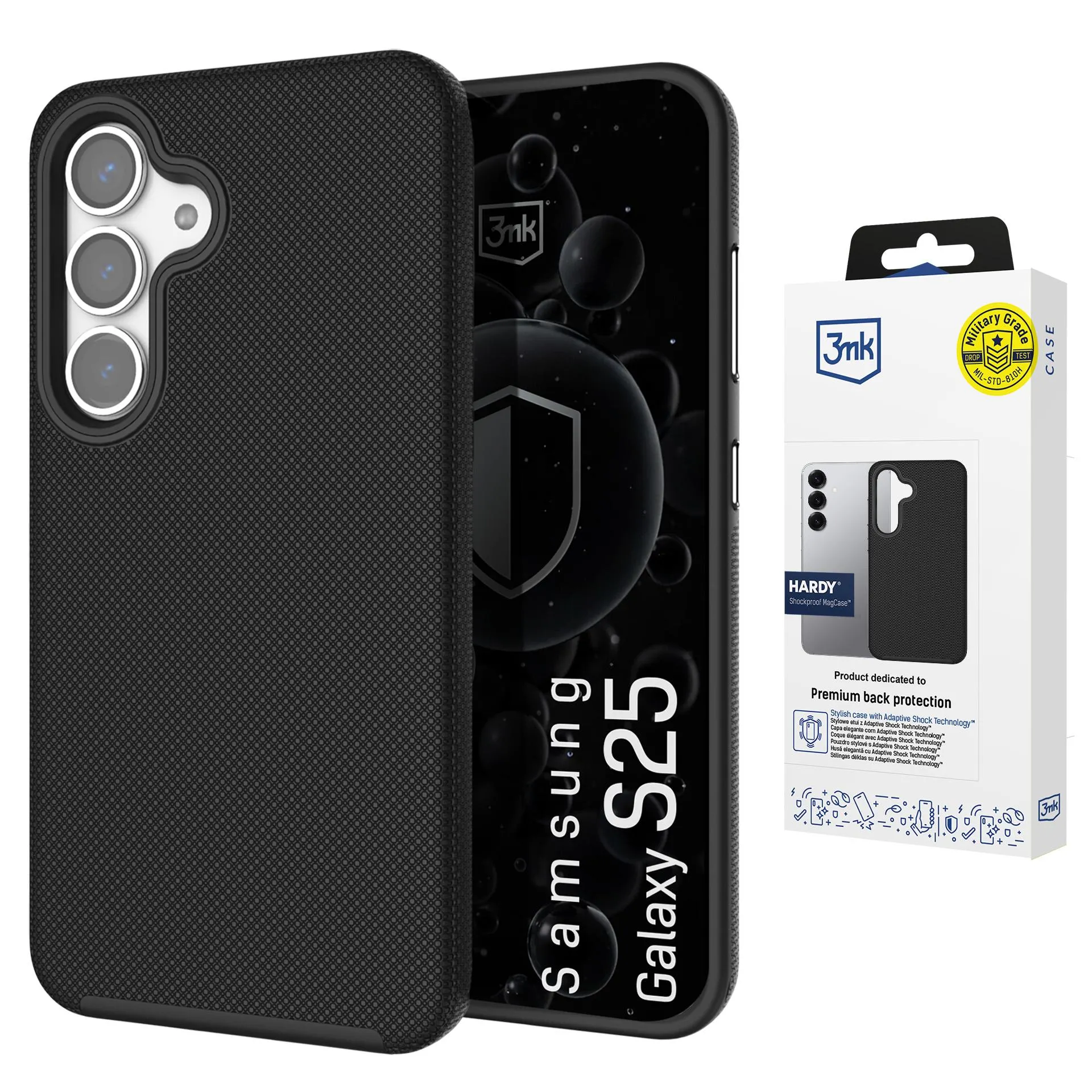 Etui 3mk Hardy Shockproof MagCase do Galaxy S25 Czarny