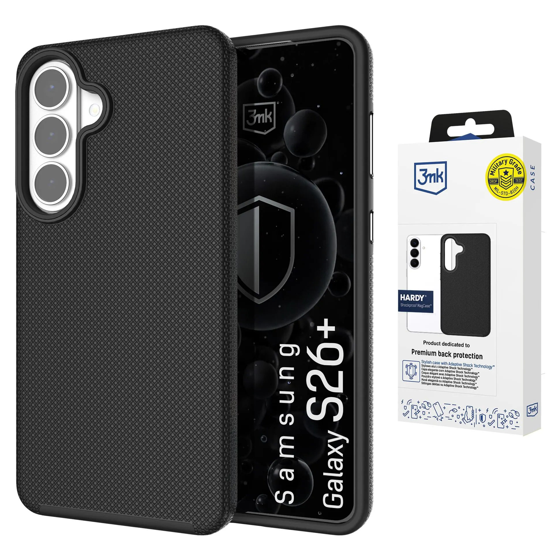 Etui 3mk Hardy Shockproof MagCase do Galaxy S26 Plus Czarny