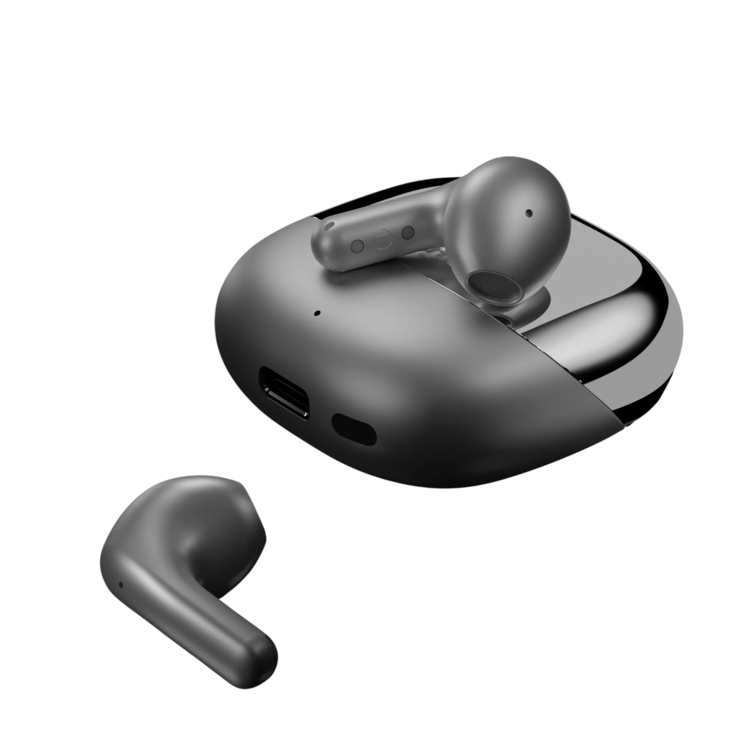 Słuchawki bezprzewodowe HiFuture ChromBuds Douszne z system 4 mikrofonów + ENC Bluetooth 5.4 Srebrny