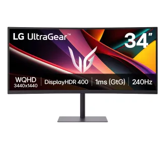 Monitor LG UltraGear 34G630A-B 34" UWQHD VA 240Hz 1ms Zakrzywiony Gamingowy