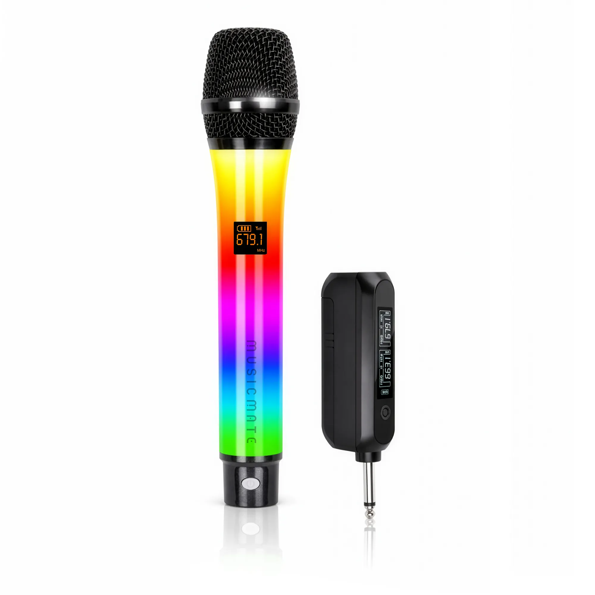 Mikrofon Musicmate MM-300S ColorVoice Bezprzewodowy Dynamiczny RGB