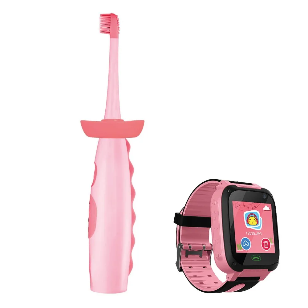 Szczoteczka soniczna Vitammy Dino + Smart Kid Watch Różowy