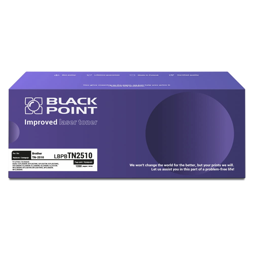 Toner Black Point LBPBTN2510 (zamiennik TN-2510) Czarny