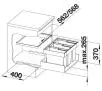Sortownik odpadów Blanco FLEXON II 60/3 + pokrywa systemowa 521472 3x15l