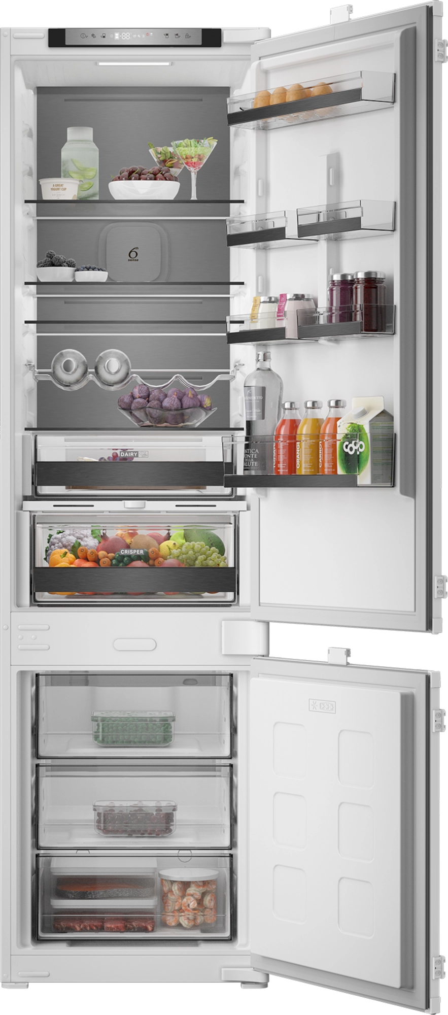 Lodówka Whirlpool WHK25323B5E1 Funkcje AI Pełny No Frost 193,5cm AI AdaptiveCool PureSpace