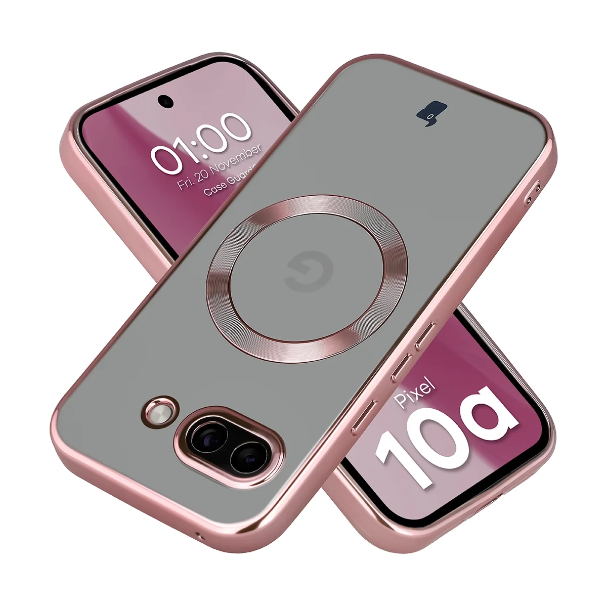 Etui Bizon Case GuardO do Google Pixel 10a Jasnoróżowy