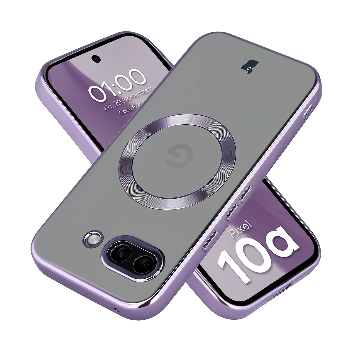 Etui Bizon Case GuardO do Google Pixel 10a Liliowy