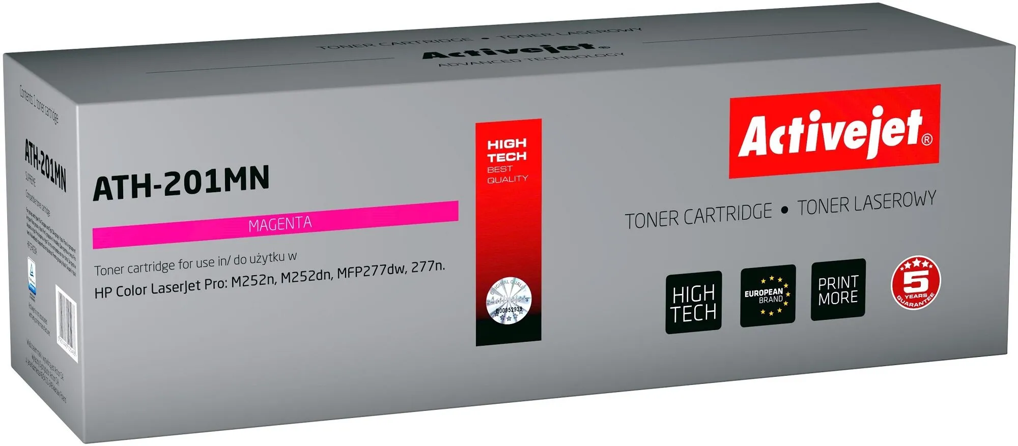 Toner ActiveJet ATH-201MN (zamiennik 201A) Purpurowy