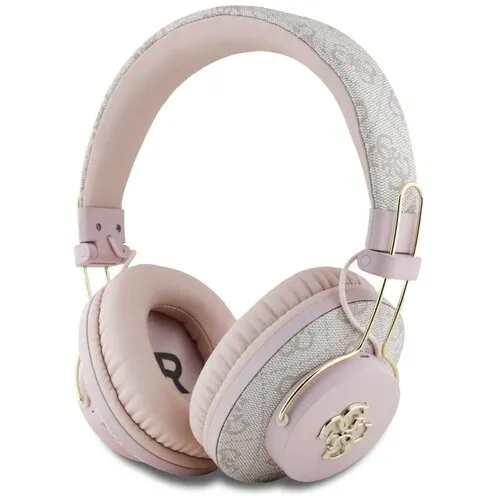 Słuchawki bezprzewodowe Guess GUE004606 Metal 4G Logo Nauszne Bluetooth 5.3 Różowy