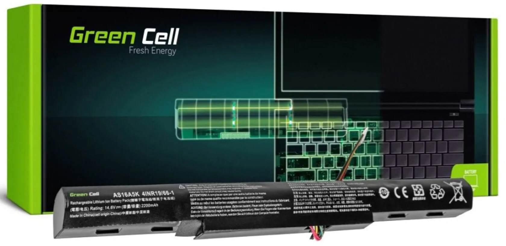 Bateria do laptopa Green Cell AC51 Acer