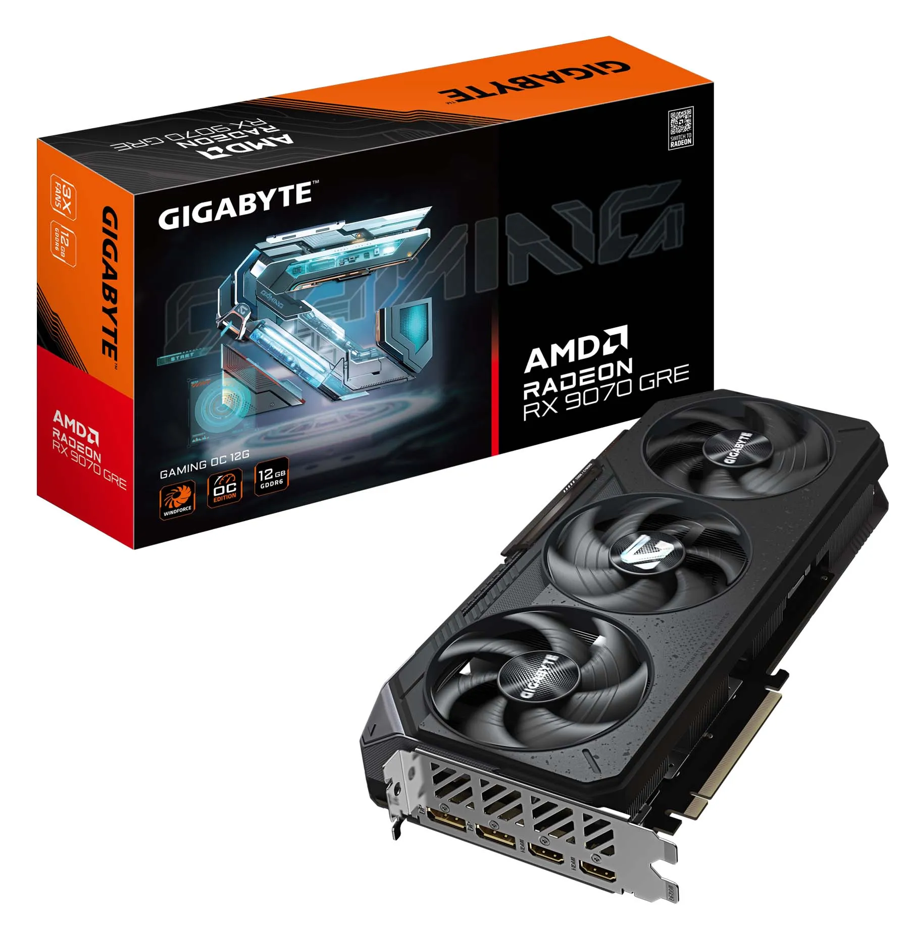 Karta graficzna Gigabyte Radeon RX 9070 GRE GAMING OC 12GB GDDR6 192bit FSR