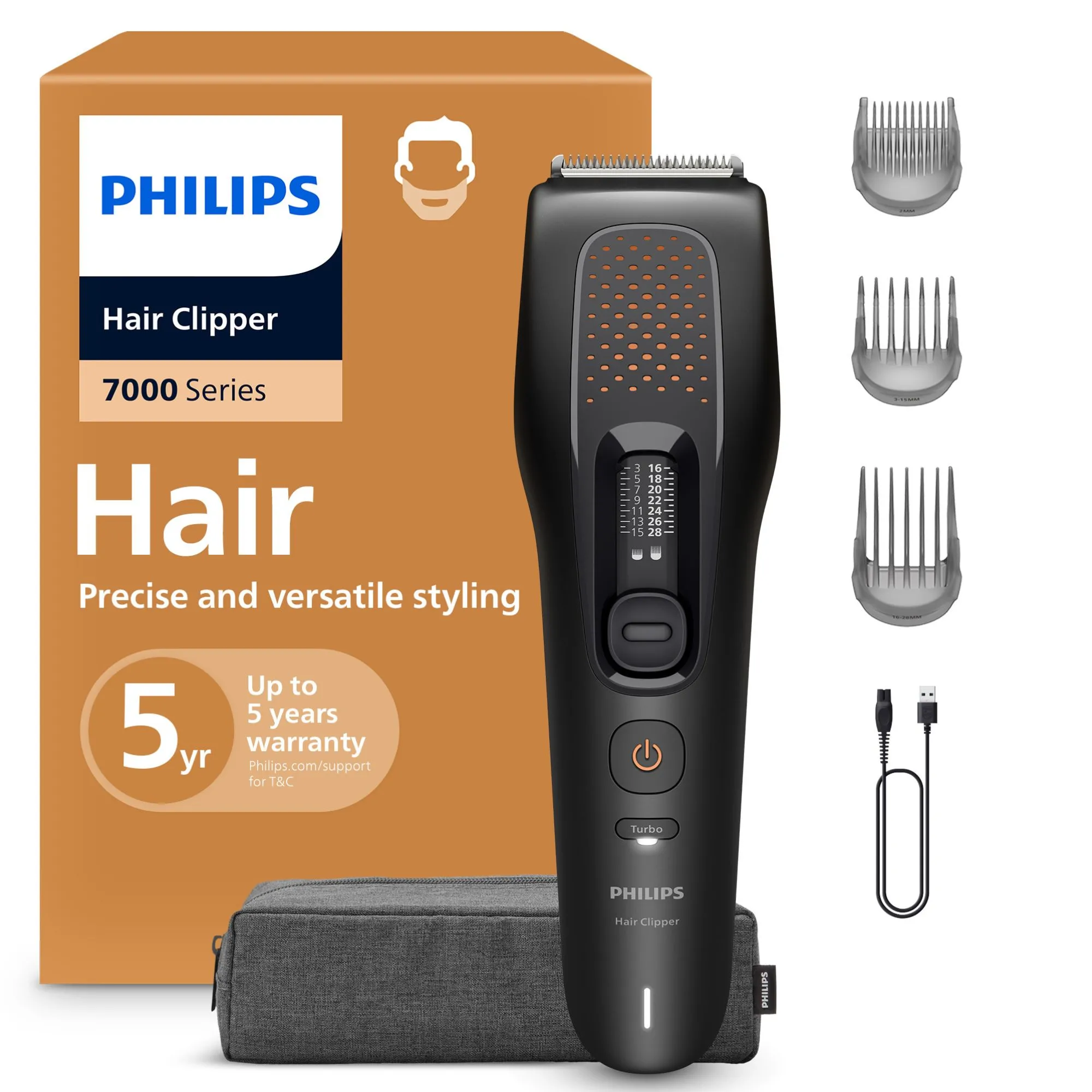 Maszynka do włosów Philips Seria 7000 HC7722/15 120min